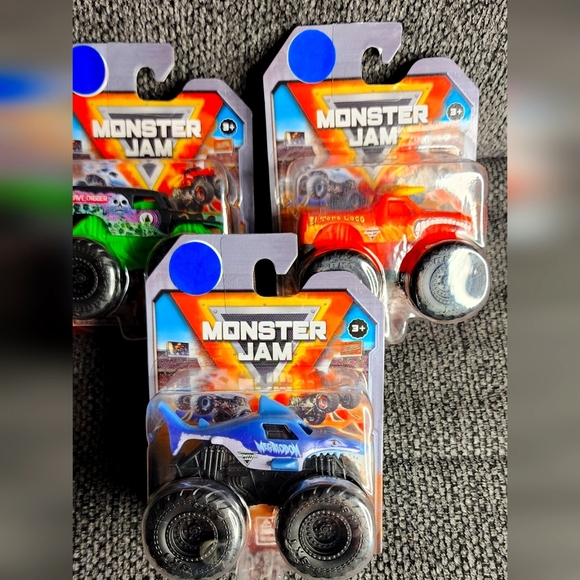 3 Collectibles Monster Jam Toy Trucks - Picture 2 of 5